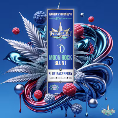 Blue Raspberry | Moon Rock Infused Blunt | 1.5g