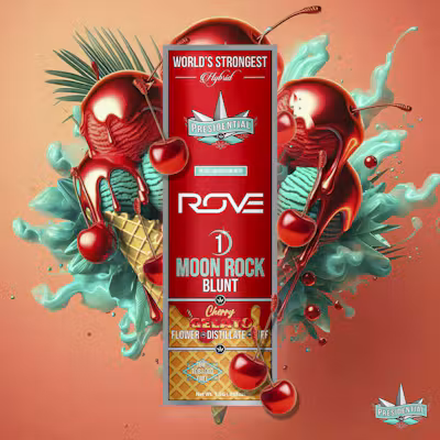 Presidential x Rove | Cherry Gelato | Moon Rock Infused Blunt | 1.5g