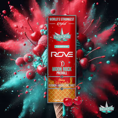Presidential x Rove | Cherry Gelato | Moon Rock Infused Joint | 1g