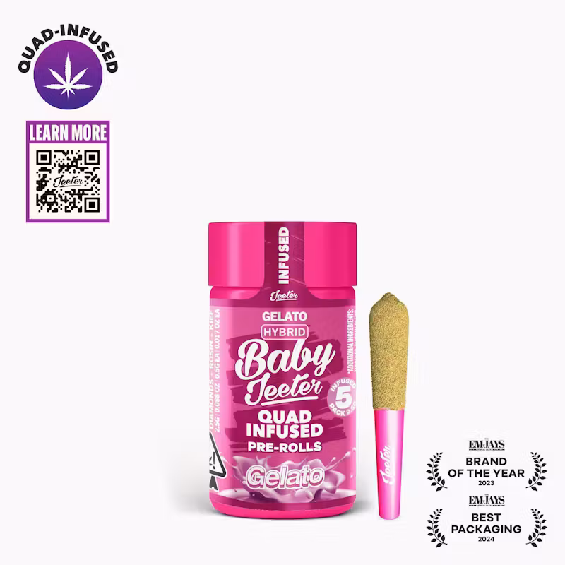 Jeeter | Gelato | Quad-Infused Minis | 0.5g each | 5pk