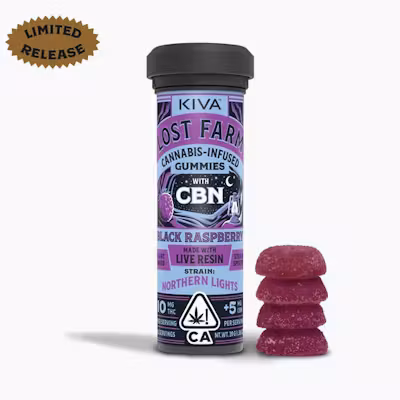 Black Raspberry'Northern Lights’10:5THC:CBN Gummies| 100mg | 10ct | 10mg/ea