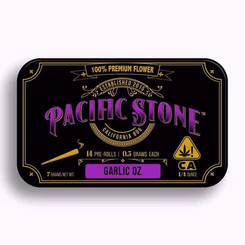 Pacific Stone | Garlic OZ | Pre-Rolls | 0.5g each | 14pk