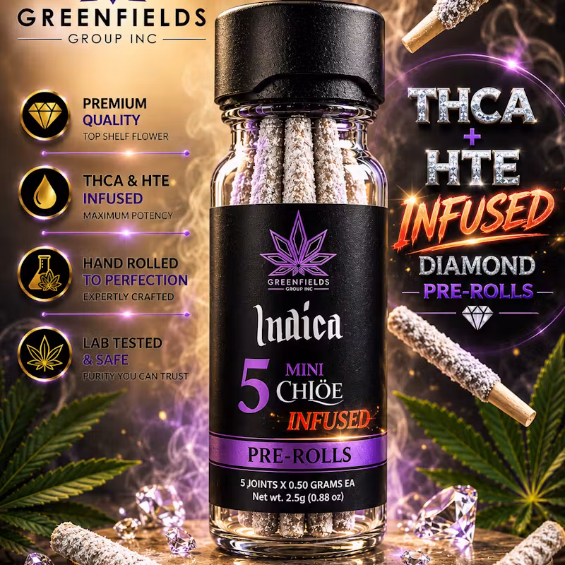Purple Frost - THCa Diamond & HTE Infused Mini Pre-Rolls | Indica