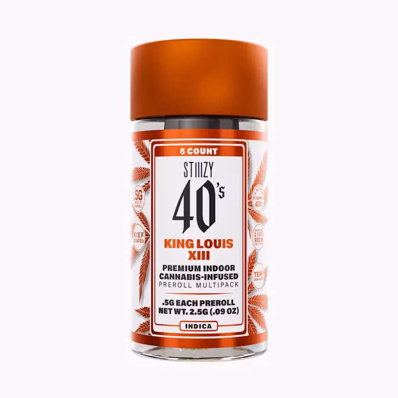 - KING LOUIS XIII - .5G 40's Infused Preroll 5 Pack