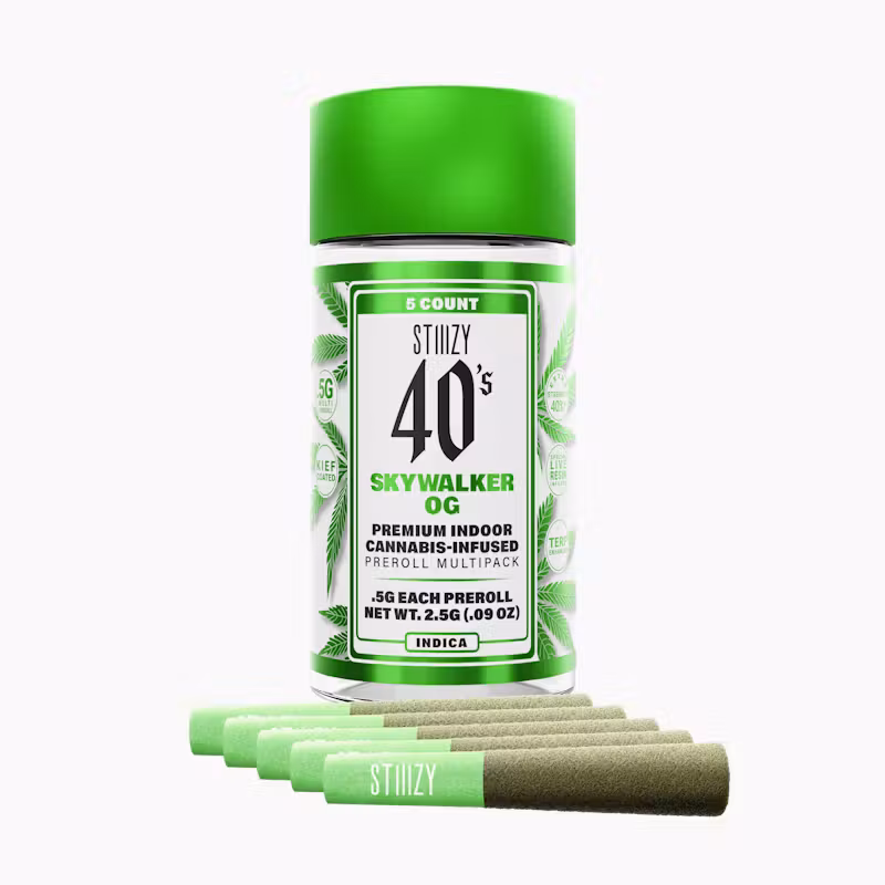 - SKYWALKER OG - .5G 40's Infused Preroll 5 Pack