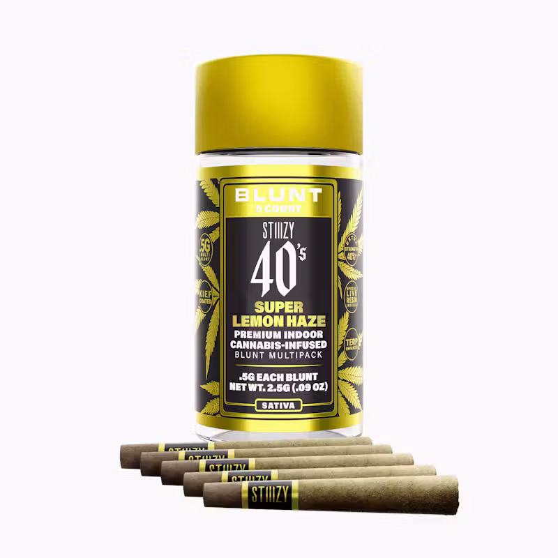 - SUPER LEMON HAZE - .5G 40's Infused Mini Blunt 5 Pack