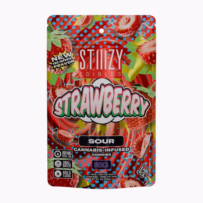 - STRAWBERRY - 100MG SOUR EDIBLES