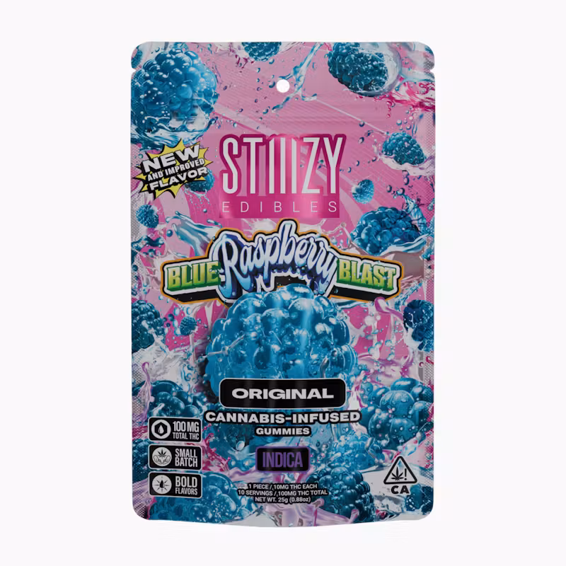 - BLUE RASPBERRY BLAST - 100MG ORIGINAL EDIBLES