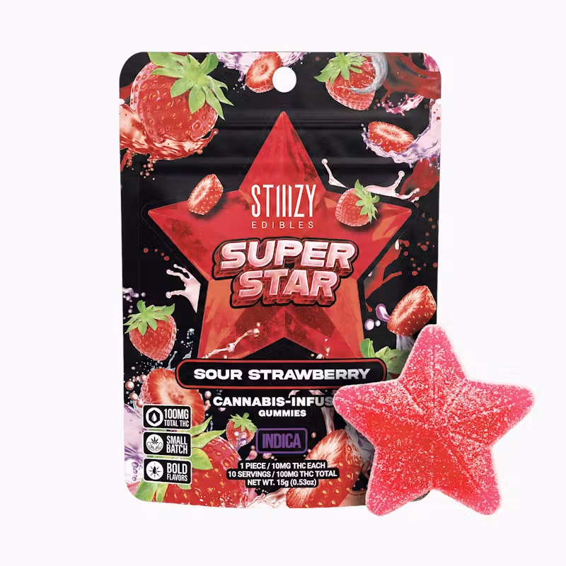 SUPER STAR Edibles - Sour Strawberry