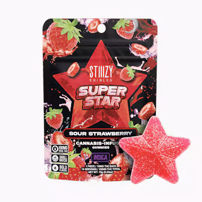SUPER STAR Edibles - Sour Strawberry