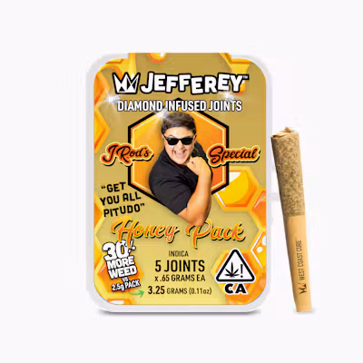 JRod Special Honey Pack - 0.65G Jefferey Infused Joint 5 Pack