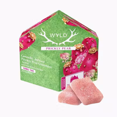 Prickly Pear Sativa Enhanced Gummies | 100mg | 10ct | 10mg/ea