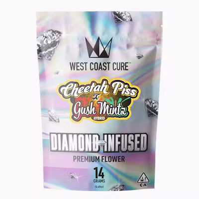 Cheetah Piss x Gush Mints - 14G Diamond Infused Premium Flower