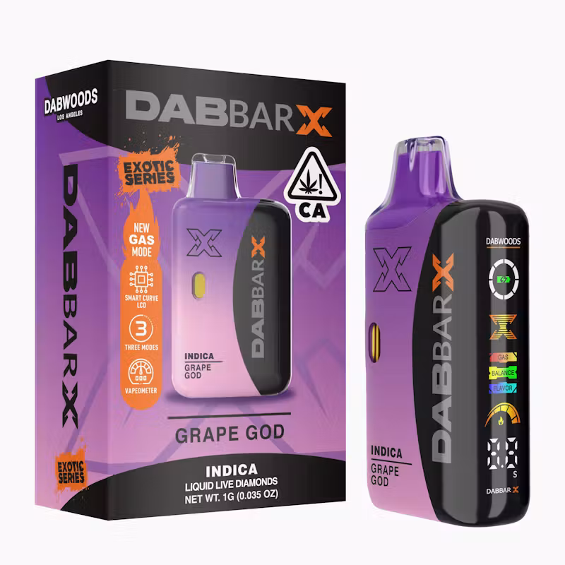 VAPE - DABBAR 3.0 LIQUID LIVE DIAMONDS GRAPE GOD 2G